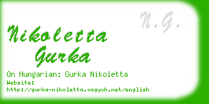 nikoletta gurka business card